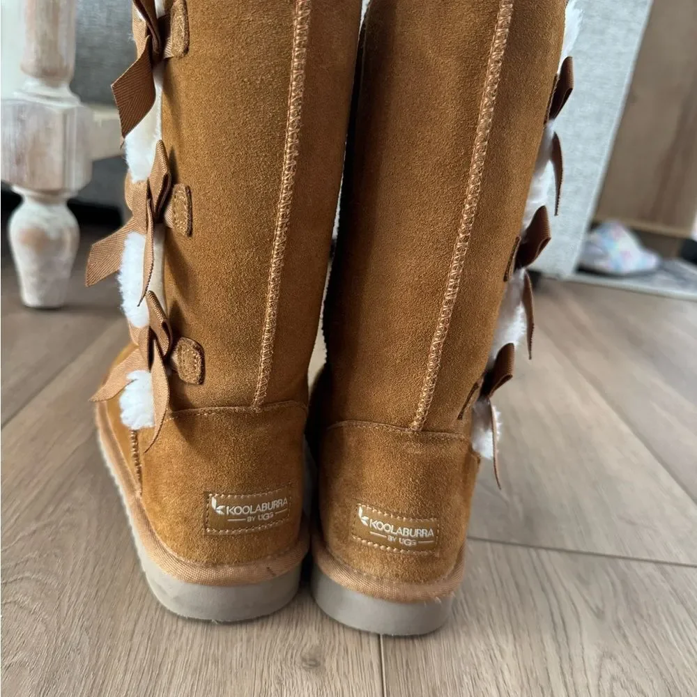 NWOT Koolaburra by UGG Tan Boots with Plush Lining - Size 6